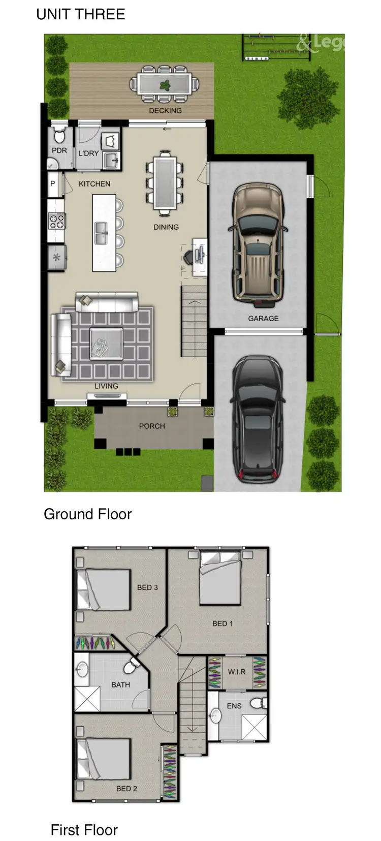 Floorplan of Homely townhouse listing, 2/101 Middle Street, Hadfield VIC 3046