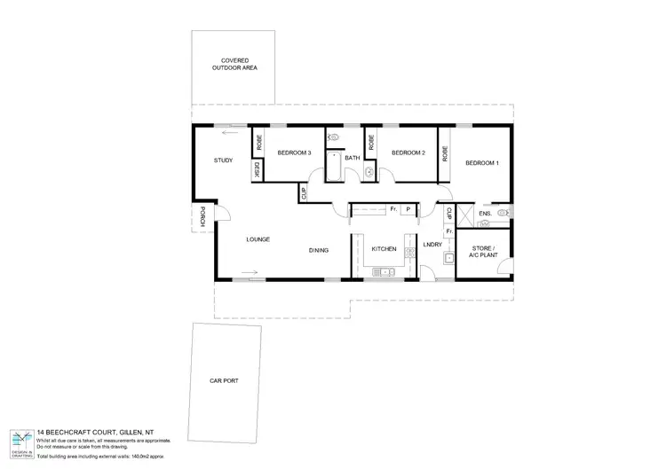 Floorplan of Homely house listing, 14 Beechcraft Court, Araluen NT 870