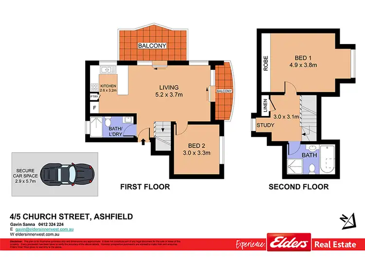 Floorplan of Homely apartment listing, 4/5 Church Street, Ashfield NSW 2131