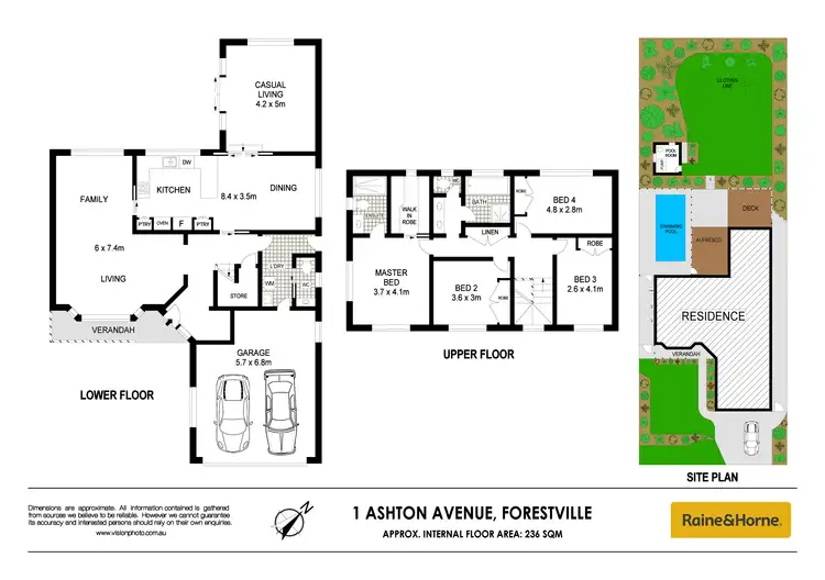 Floorplan of Homely house listing, 1 Ashton Avenue, Forestville NSW 2087