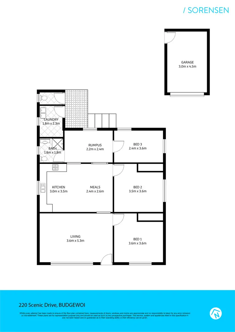 Floorplan of Homely house listing, 220 Scenic Drive, Budgewoi NSW 2262