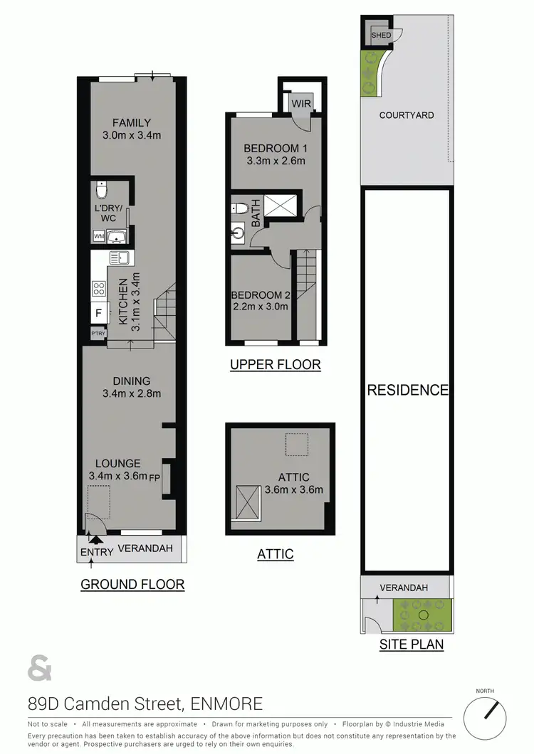 Floorplan of Homely house listing, 89D Camden Street, Enmore NSW 2042