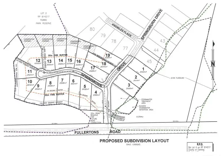 Floorplan of Homely land listing, Lot 16 Springburn Drive, Glass House Mountains QLD 4518
