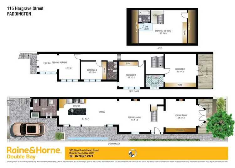 Floorplan of Homely house listing, 115 Hargrave Street, Paddington NSW 2021