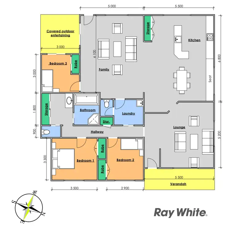 Floorplan of Homely house listing, 12 Bahanas Close, Wingham NSW 2429