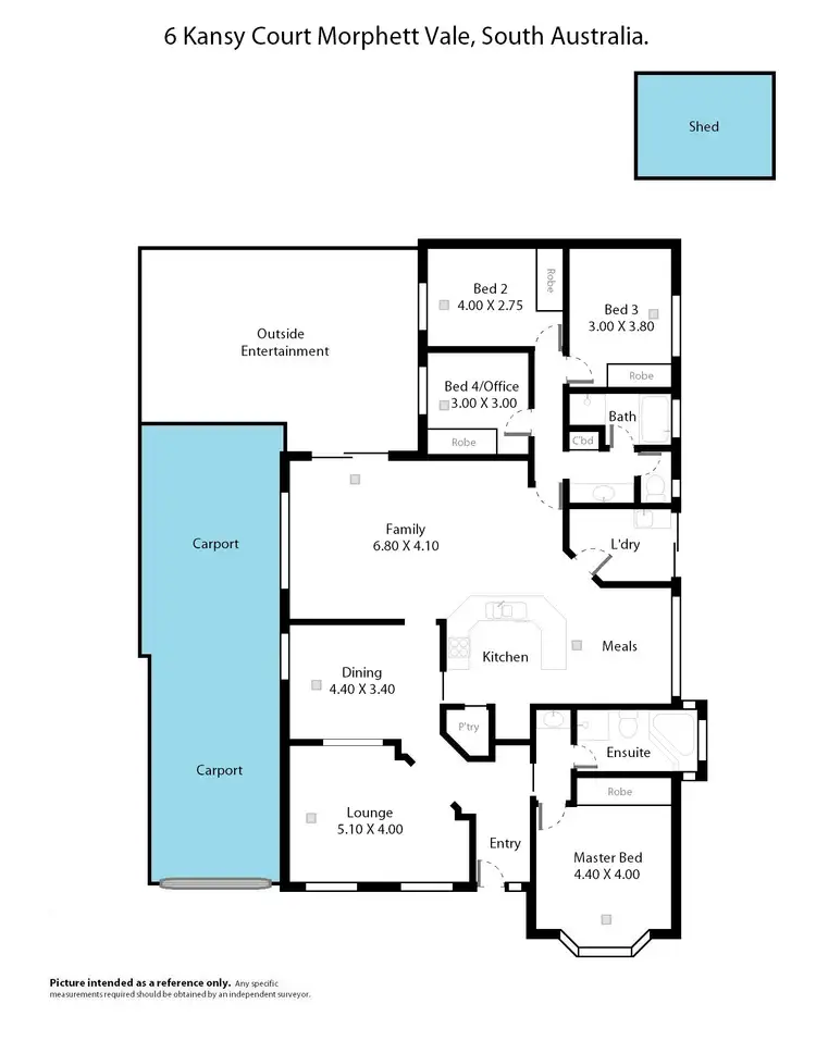 Floorplan of Homely house listing, 6 Kansy Court, Morphett Vale SA 5162