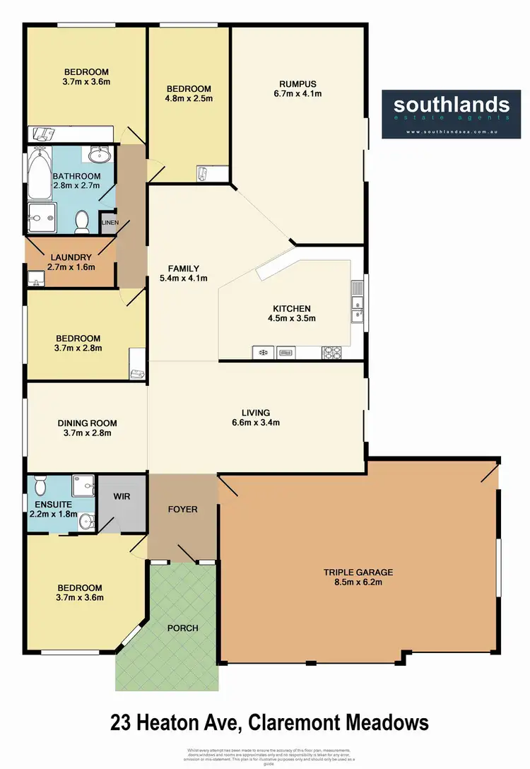 Floorplan of Homely house listing, 23 Heaton Ave, Claremont Meadows NSW 2747