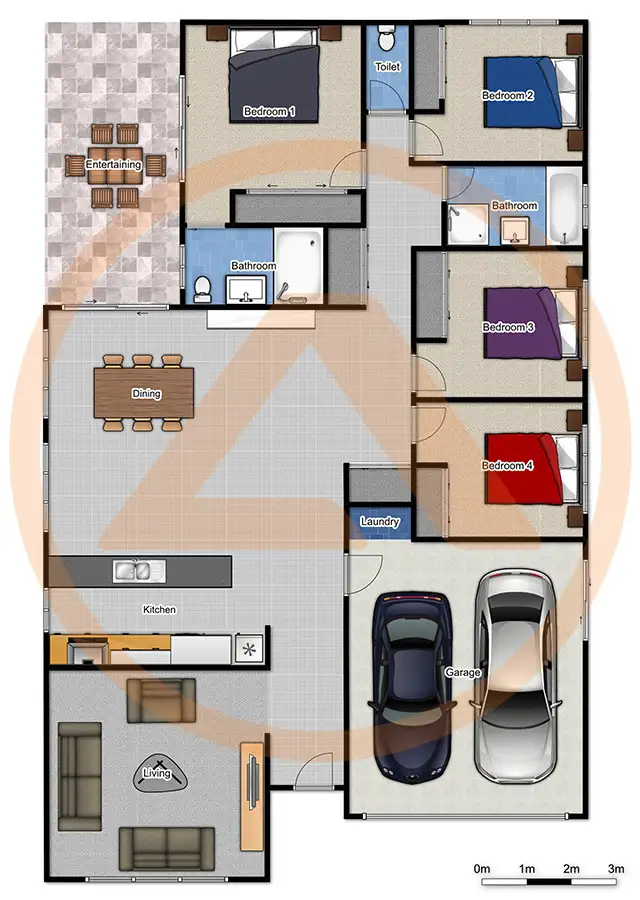 Floorplan of Homely house listing, 8 Equinox St, Berrinba QLD 4117