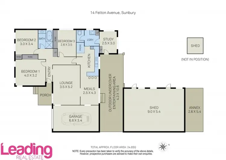 Floorplan of Homely house listing, 14 Felton Avenue, Sunbury VIC 3429