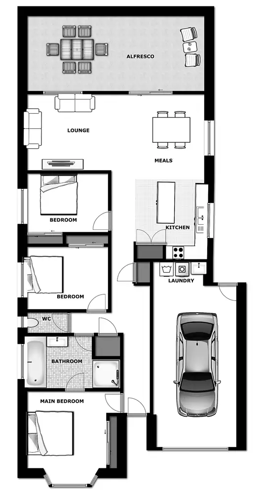 Floorplan of Homely house listing, 15 Craig St, Crestmead QLD 4132