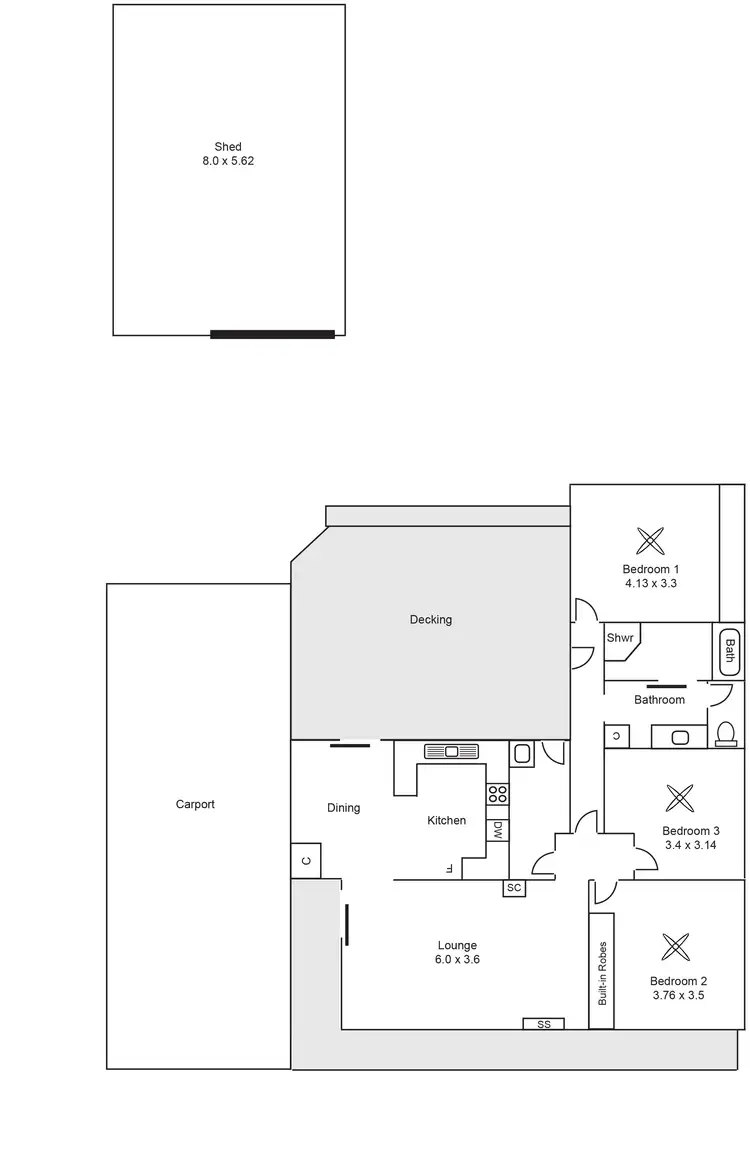 Floorplan of Homely house listing, 26 Harding Court, Naracoorte SA 5271