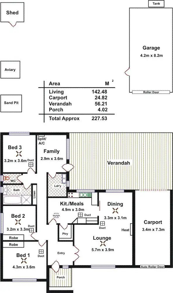 Floorplan of Homely house listing, 22 Deland Avenue, Gawler East SA 5118