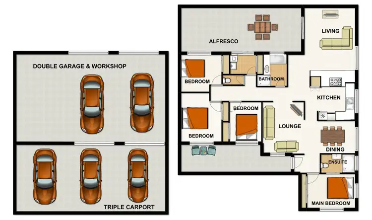 Floorplan of Homely house listing, 503 MIDDLE ROAD, Greenbank QLD 4124