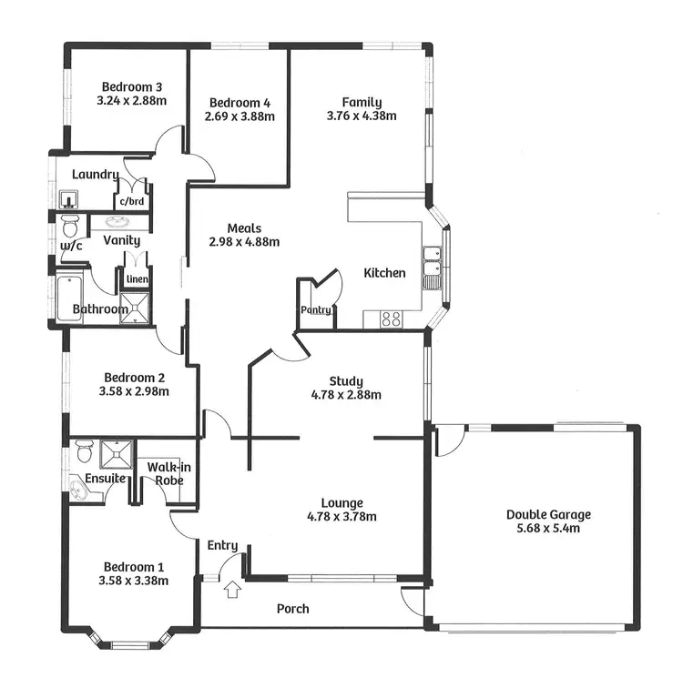 Floorplan of Homely house listing, 13 Day Court, Murray Bridge SA 5253