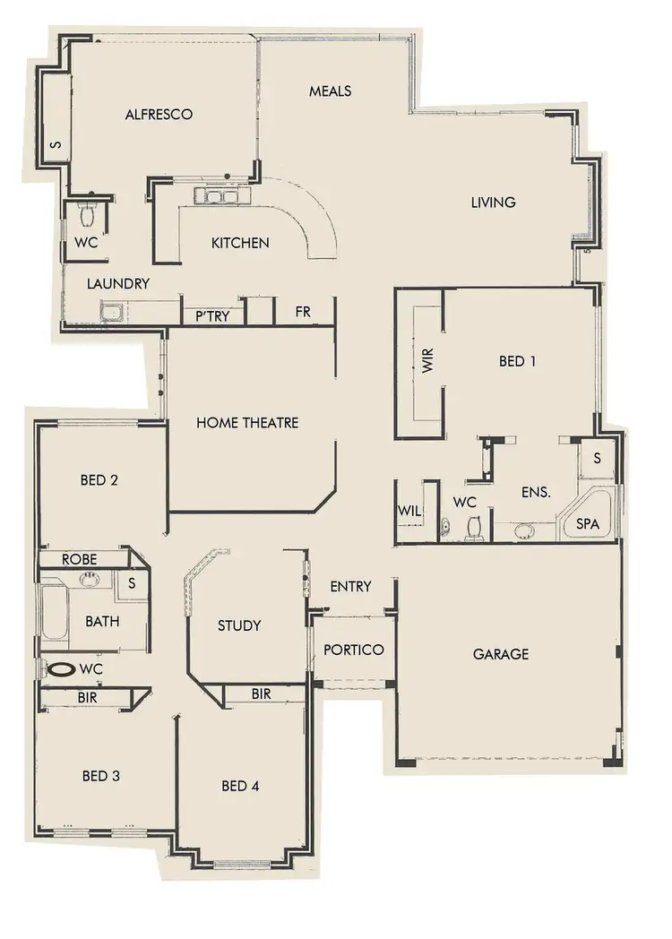 Floorplan of Homely house listing, 14 The Ridge, Halls Head WA 6210