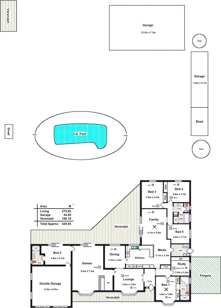 Floorplan of Homely house listing, 7 Chardonnay Court, Angle Vale SA 5117