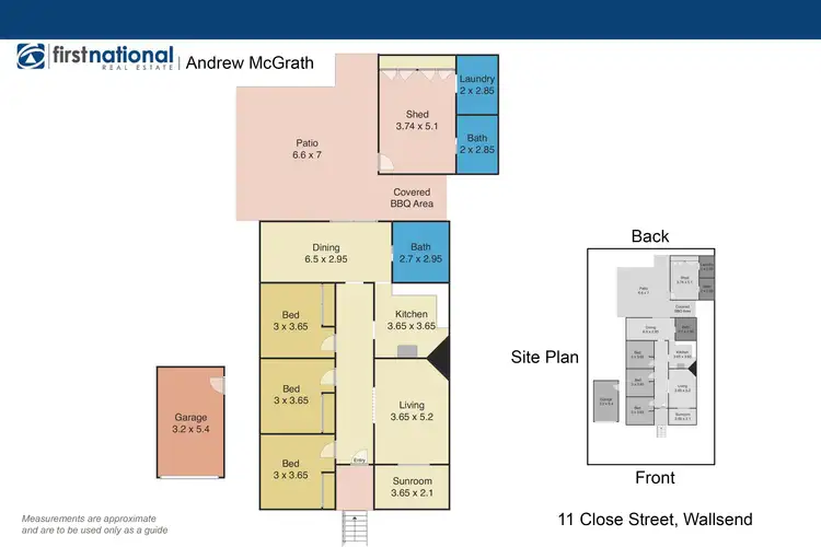 Floorplan of Homely house listing, 11 Close Street, Wallsend NSW 2287