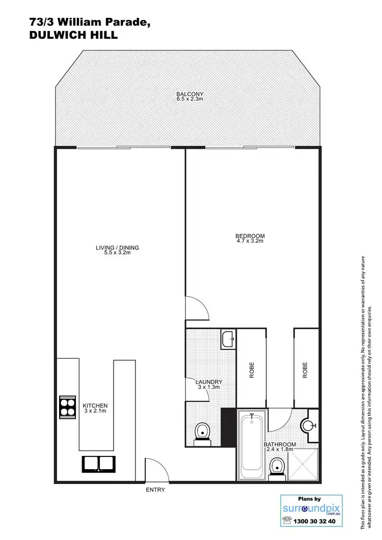 Floorplan of Homely apartment listing, 73/3 Williams Parade, Dulwich Hill NSW 2203