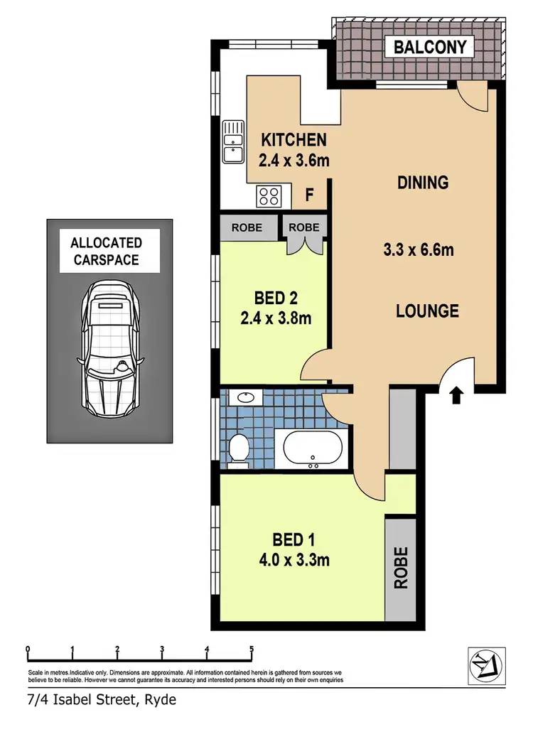 Floorplan of Homely apartment listing, 7/4 Isabel Street, Ryde NSW 2112