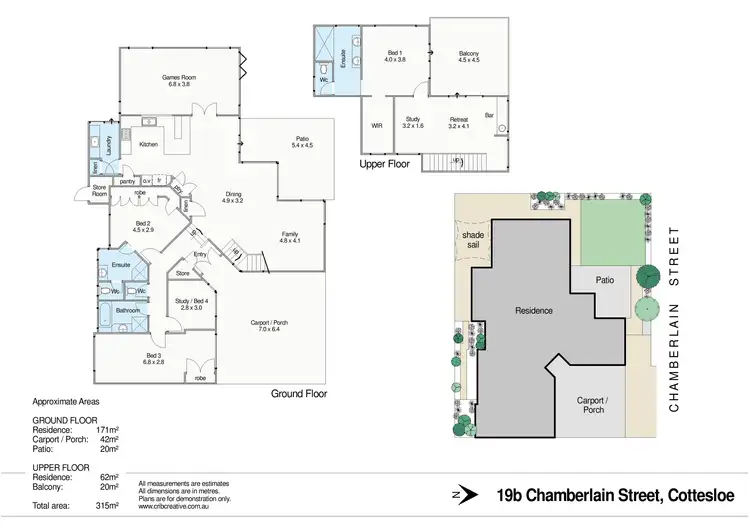 Floorplan of Homely house listing, 19B Chamberlain Street, Cottesloe WA 6011