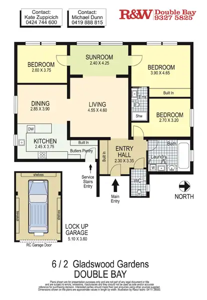 Floorplan of Homely apartment listing, 6/2 Gladswood Gardens, Double Bay NSW 2028