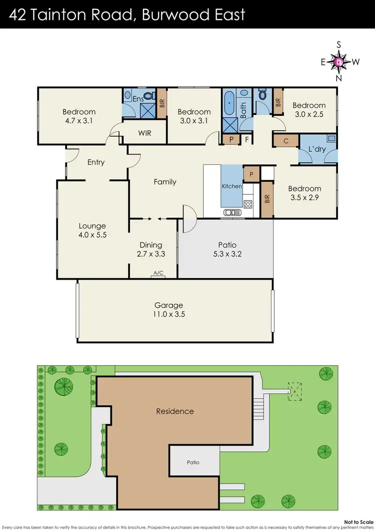 Floorplan of Homely house listing, 42 Tainton Road, Burwood East VIC 3151