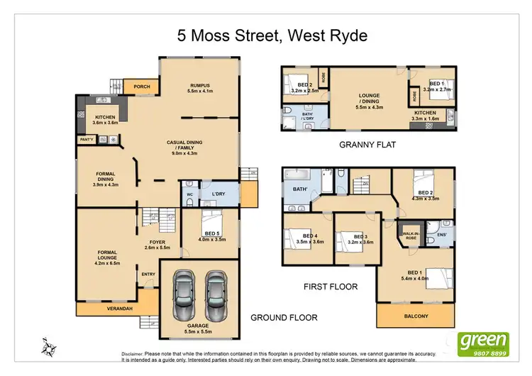 Floorplan of Homely house listing, 5 Moss Street, West Ryde NSW 2114