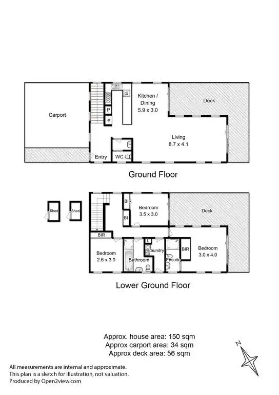 Floorplan of Homely house listing, 43 Esplanade, Midway Point TAS 7171