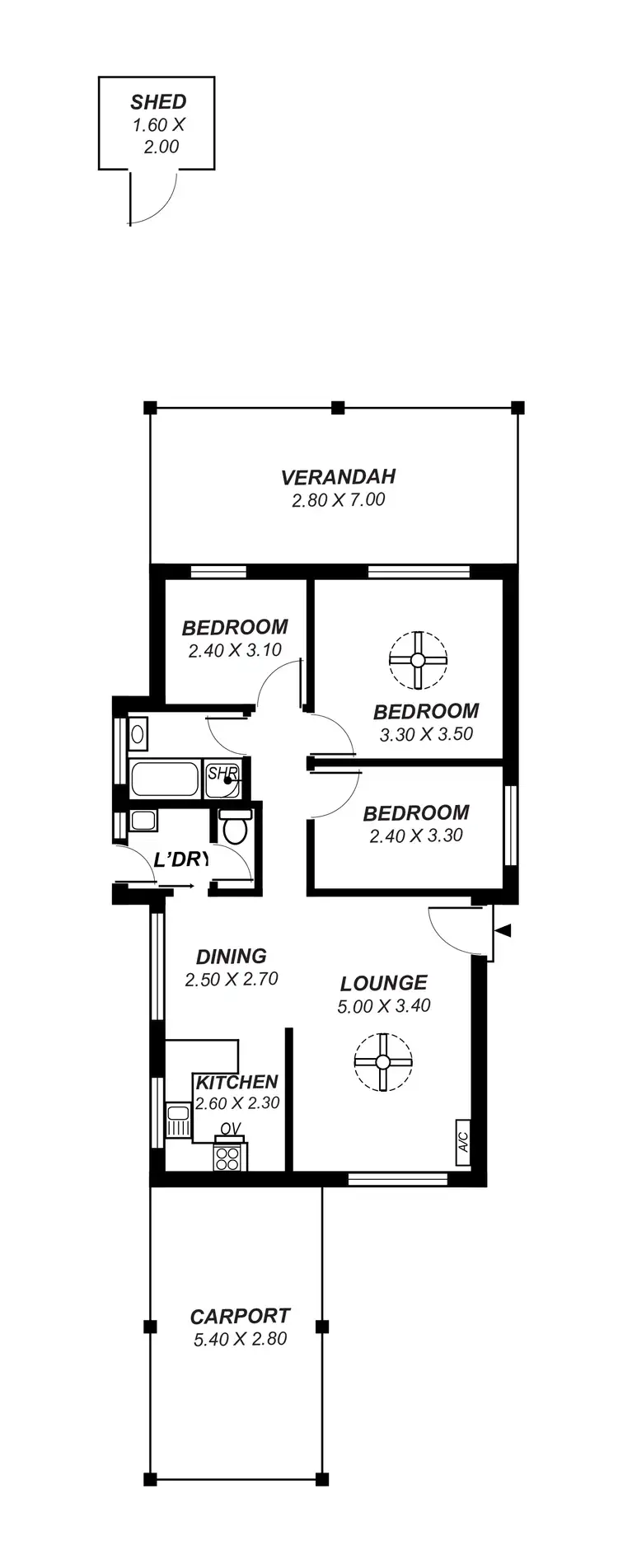 Floorplan of Homely house listing, 38 Bordeaux Drive, Woodcroft SA 5162