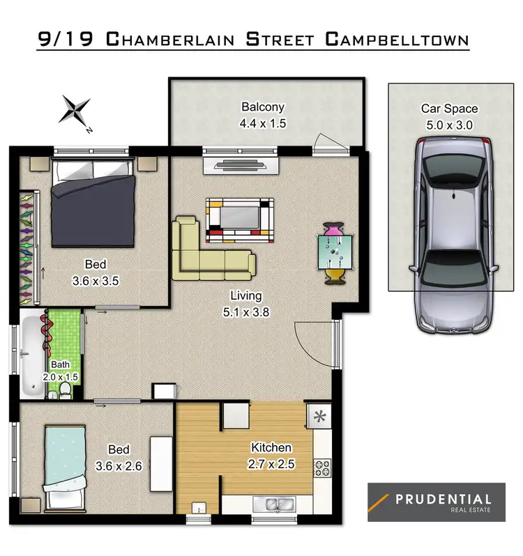 Floorplan of Homely house listing, 9/19 Chamberlain Street, Campbelltown NSW 2560