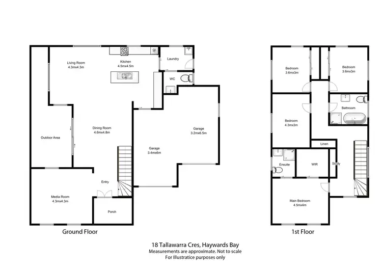 Floorplan of Homely house listing, 18 Tallawarra Crescent, Haywards Bay NSW 2530