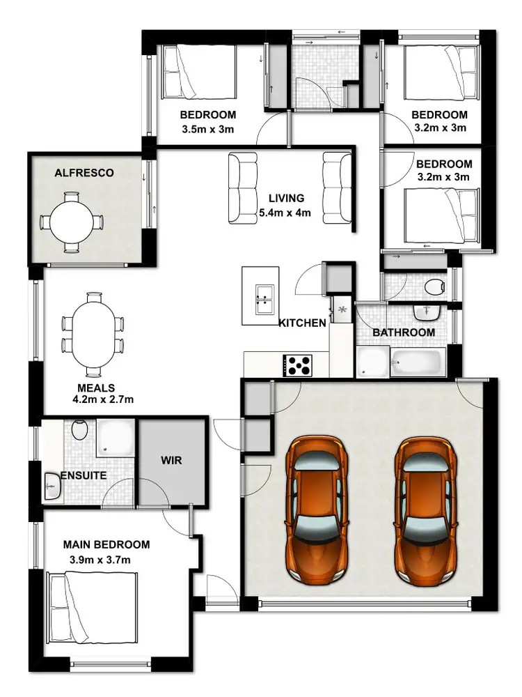 Floorplan of Homely house listing, 14-16 Tuckeroo Drive, Jimboomba QLD 4280