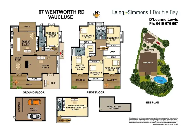 Floorplan of Homely house listing, 67 Wentworth Road, Vaucluse NSW 2030
