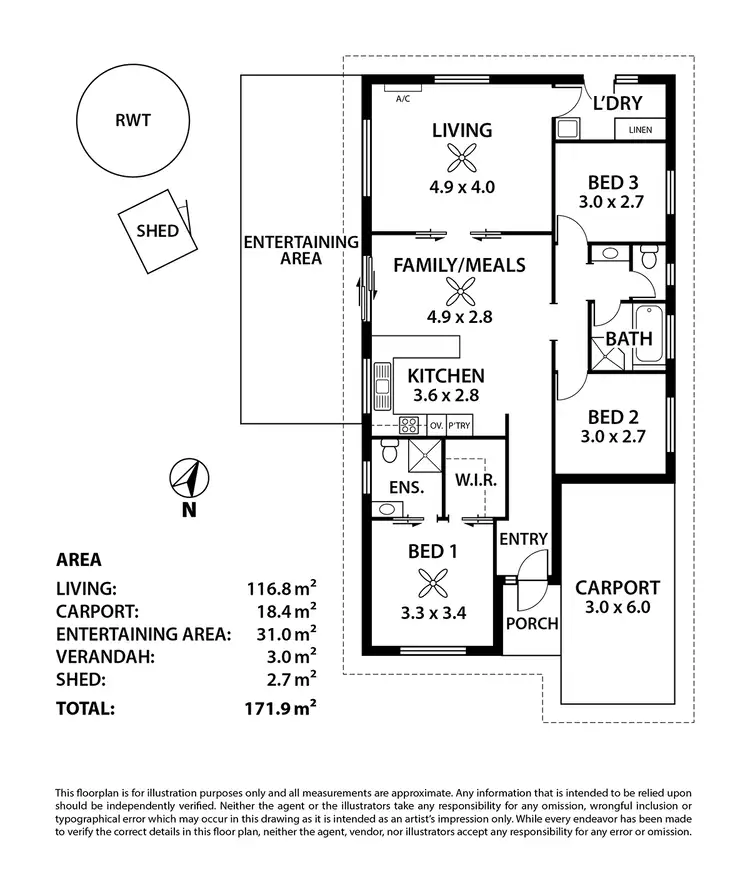 Floorplan of Homely unit listing, 6 / 23 Murray Street, Strathalbyn SA 5255