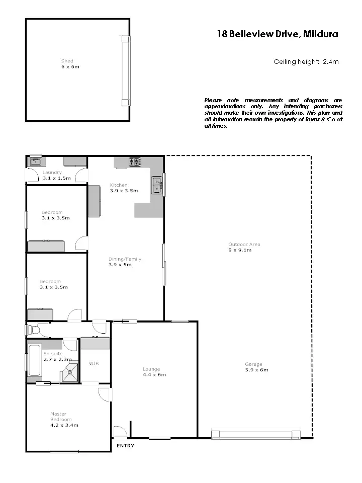 Floorplan of Homely house listing, 18 Belleview Drive, Irymple VIC 3498