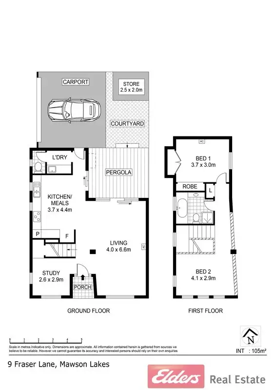 Floorplan of Homely house listing, 9 Fraser Lane, Mawson Lakes SA 5095