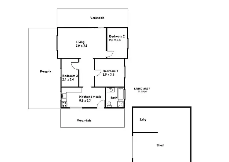 Floorplan of Homely rural property listing, 104 Coates Road, Barmera SA 5345