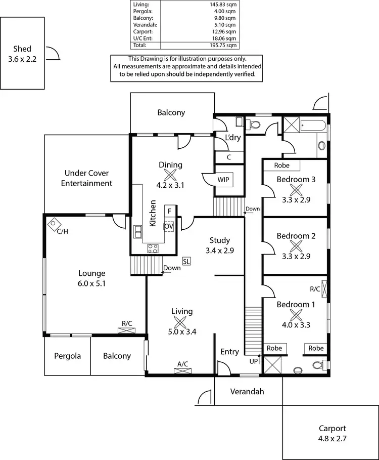 Floorplan of Homely house listing, 61 Braeside Avenue, Seacombe Heights SA 5047