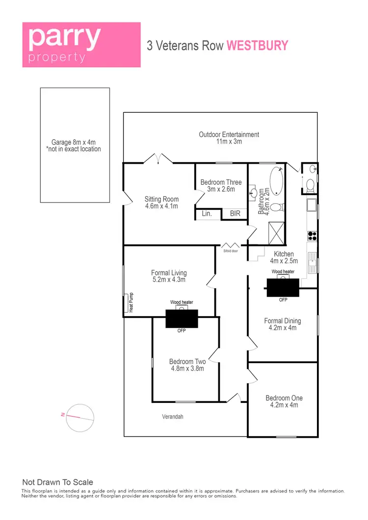 Floorplan of Homely house listing, 3 Veterans Row, Westbury TAS 7303