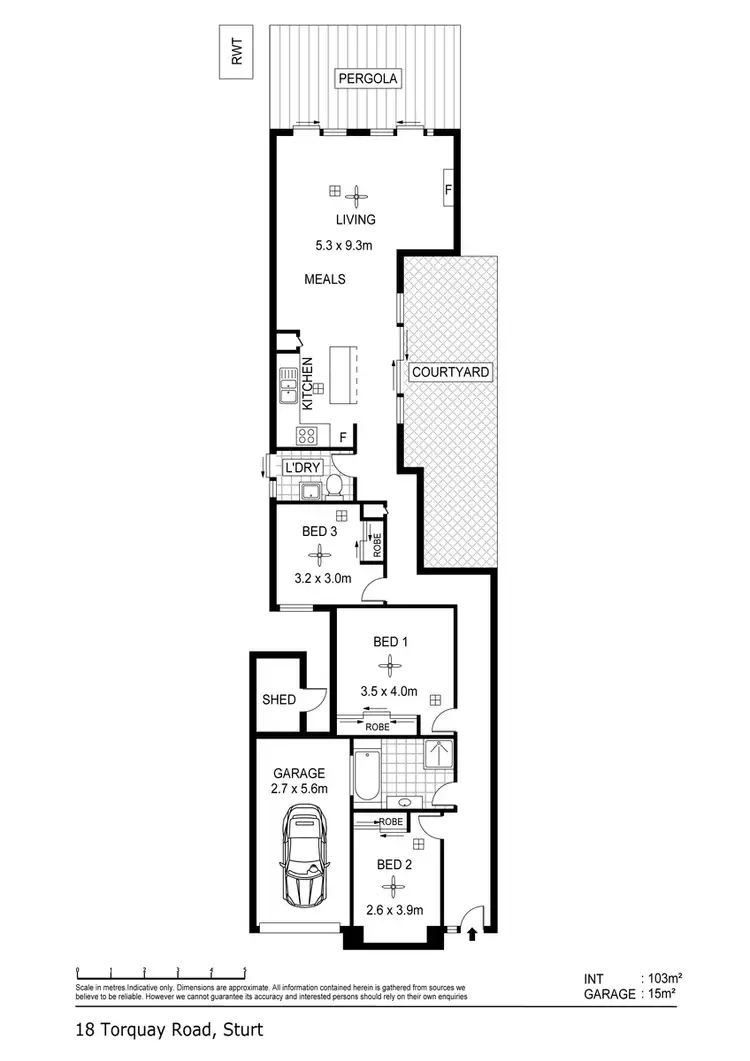 Floorplan of Homely house listing, 18 Torquay Road, Sturt SA 5047