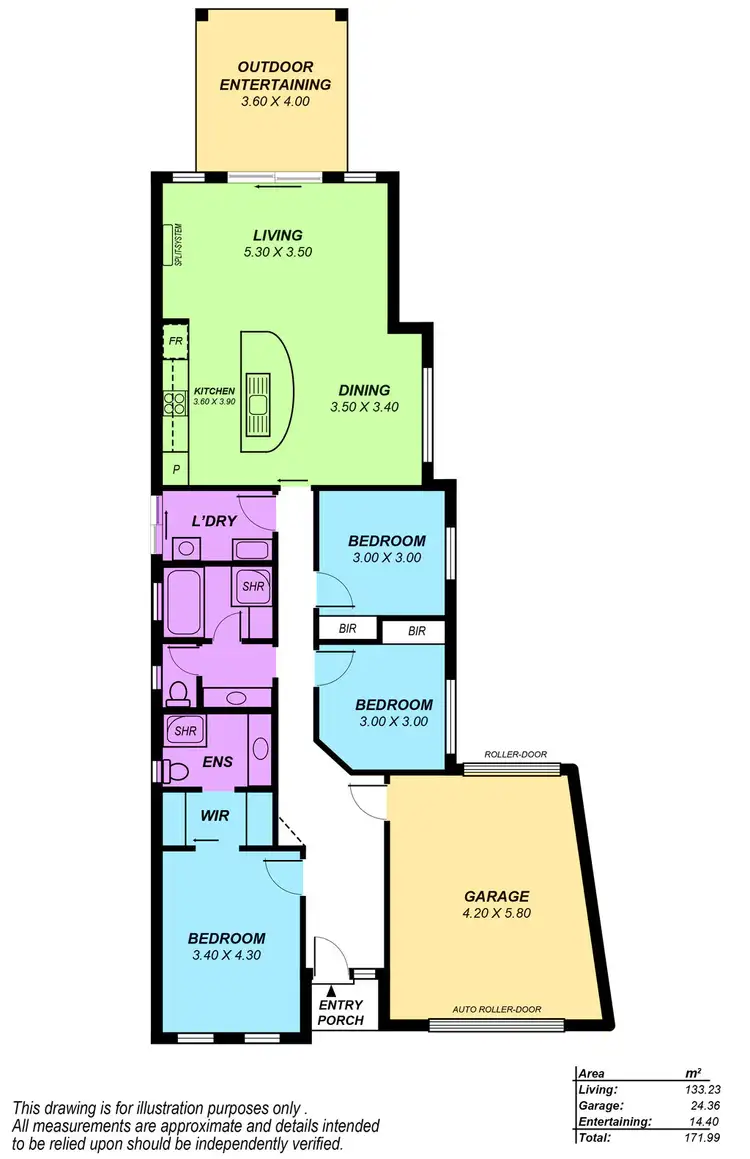 Floorplan of Homely house listing, 14a LANGFORD TCE, Salisbury North SA 5108