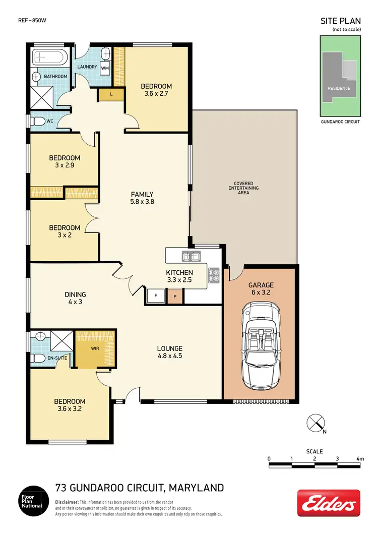 Floorplan of Homely house listing, 73 Gundaroo Circuit, Maryland NSW 2287