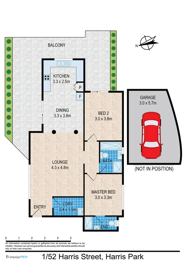 Floorplan of Homely unit listing, 1/52 Harris Street, Harris Park NSW 2150