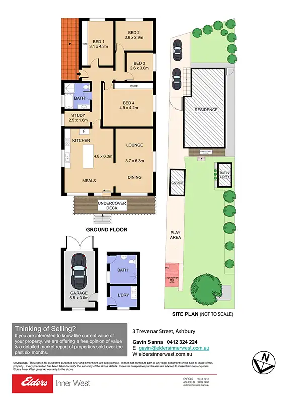 Floorplan of Homely house listing, 3 Trevenar Street, Ashbury NSW 2193