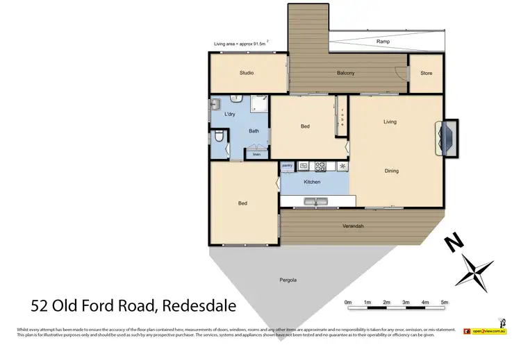 Floorplan of Homely house listing, 52 Old Ford Road, Redesdale VIC 3444