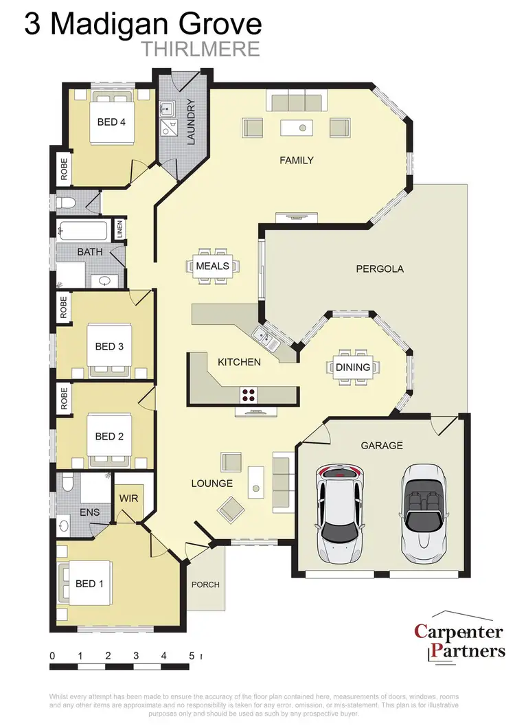 Floorplan of Homely house listing, 3 Madigan Grove, Thirlmere NSW 2572