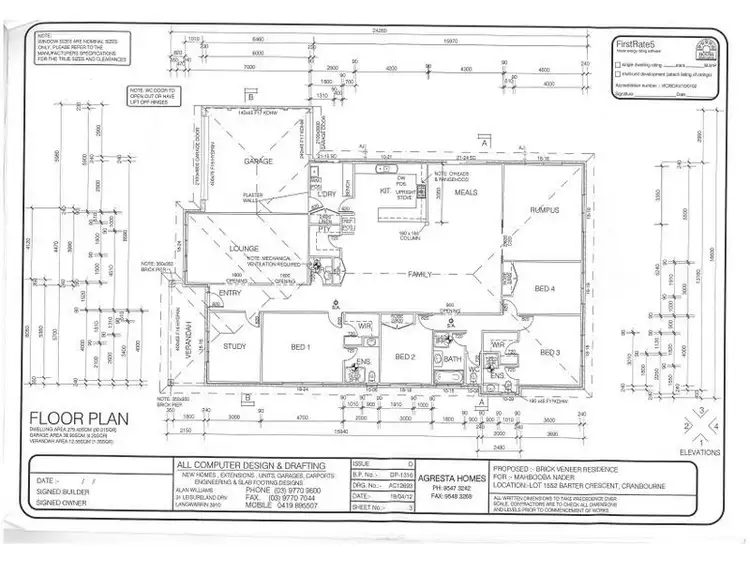 Floorplan of Homely house listing, 3 Barter Crescent, Cranbourne East VIC 3977