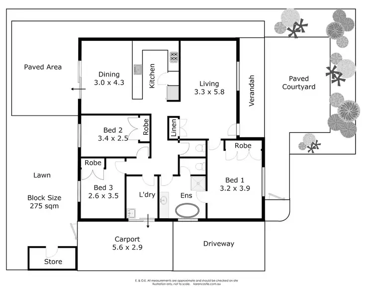 Floorplan of Homely villa listing, 29C Tuam Street, Victoria Park WA 6100