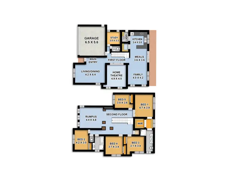 Floorplan of Homely house listing, 6 The Cedars Avenue, Pitt Town NSW 2756