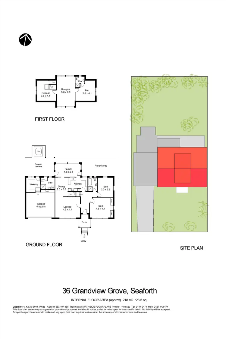 Floorplan of Homely house listing, 36 Grandview Grove, Seaforth NSW 2092